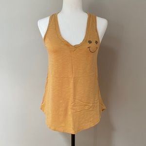 P.J. Salvage Womens Flower Smiley Pajama Sleep Tank Top, 
Size Small